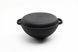 Кастрюля WOK чавунна 8 л 340х155 мм з чавунною кришкою-сковородою ТМ СИТОН  3415W-KS фото 2